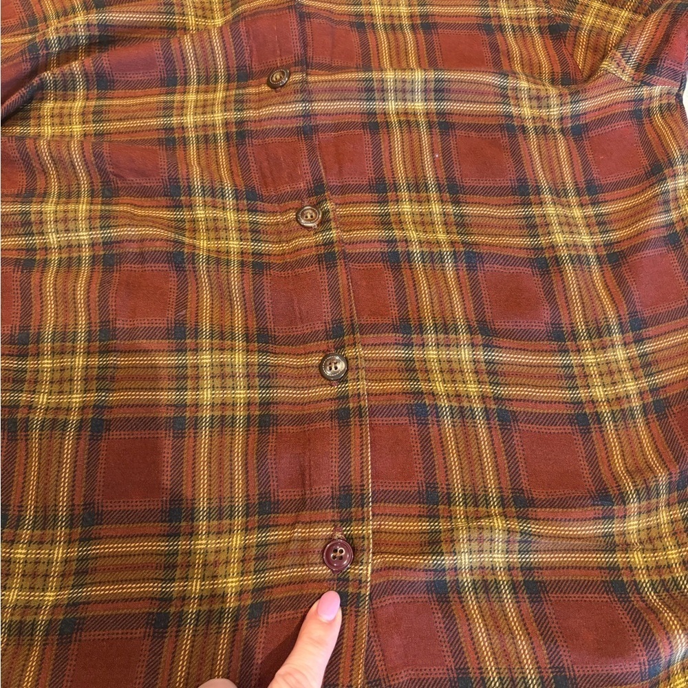 Vintage On The Verge Plaid Button-Down Shirt – Made in USA - Picture 5 of 5